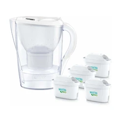 Brita Marella Κανάτα Φίλτρου Νερού 2.4L με φίλτρο Maxtra Pro (4 τεμ.) - Λευκό