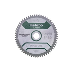 Metabo Δίσκος Κοπής Ξύλου 216 x 2,4 x 30 mm, 60 δόντια (628066000)