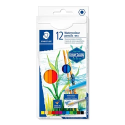 STAEDTLER Farbstift aquarell, 12 pcs - Hexagonal watercolor colored pencils