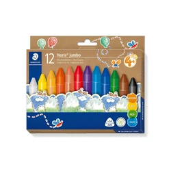 STAEDTLER Noris Jumbo Wax Crayons, 12-piece set