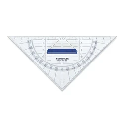 STAEDTLER Geodreieck 16 cm plastic set square (triangle) with grip, transparent
