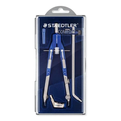 Διαβήτης STAEDTLER Mars Comfort 552 με προέκταση, Ασημί/Μπλε