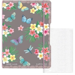 Herlitz my.book flex Notebook A5, 40 sheets, dot grid (punkt.), PP cover 'Lady Butterfly'