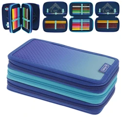 Herlitz TriCase 31-piece Dip Dye Blue/Turquoise