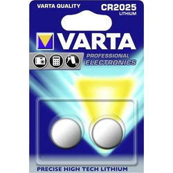 Varta Professional Electronics Μπαταρίες Λιθίου CR2025 3V - 2 τεμ.