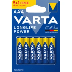 Varta Αλκαλική Longlife Power Μπαταρία LR3 AAA (6 τεμάχια)