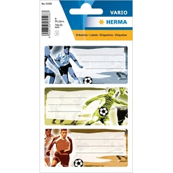 HERMA School Labels Vario Football – 9 labels (7.6 x 3.5 cm)