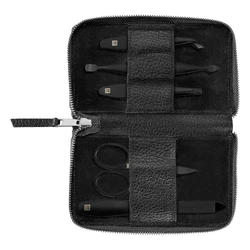 Καλλυντικά προϊόντα Zwilling Maniküre-Etui δερμάτινη θήκη 5 τεμ. μαύρο