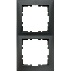 Berker S.1 2-gang frame, anthracite matt