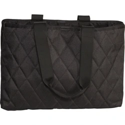 Τσάντα ώμου Reisenthel Classic Shopper L Rhombus Black από πολυεστέρα, μαύρη