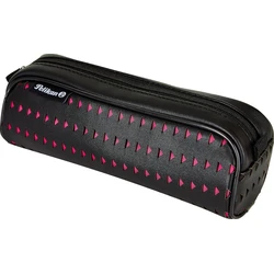 Pelikan Faulenzer Quattro Laser Cut Pencil Case - Black/Pink