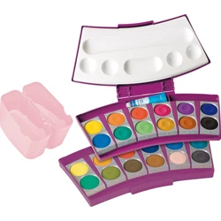 Pelikan ProColor Opaque Watercolor (Gouache) Set - 24 Colors (Beere/Rosa)