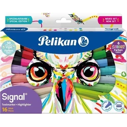 Pelikan Textmarker Signal assorted colors - 16 pcs