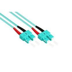 Good Connections LWL DPX Patchk OM3 Multimode 50/125 µm SC-SC 15 m Fiber Optic Patch Cable