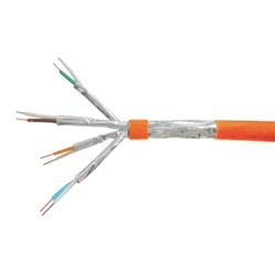 Equip S/FTP Cat.7 (10Gbps) Ethernet Cable - Bulk 100m Orange (No Connectors) - 187321