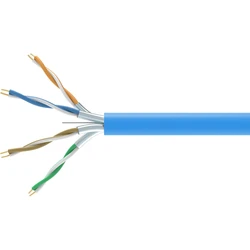 Equip Καλώδιο εγκατάστασης Cat6A U/FTP 305m Μπλε LSZH (Dca)