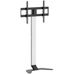EQUIP 650614 Βάση δαπέδου για τηλεόραση 37"–86" (94 cm–218 cm), VESA 600x400 mm, 45 kg, Ασημί