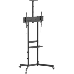 EQUIP Επιδαπέδια Βάση Τηλεόρασης 94-177,8 cm VESA 600x400 70 kg Μαύρο (650636)