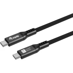 Equip USB-C to USB-C Cable USB4 80Gbps PD 240W 1.2m Black