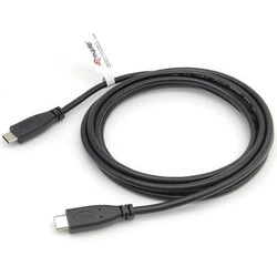Equip USB-C to USB-C Cable 0.5 m — USB 2.0, 3A, PD 60W, Stainless Steel Connectors, Black