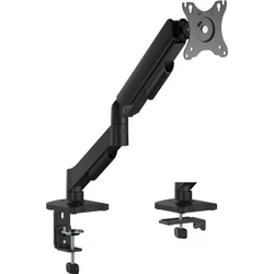 EQUIP Desk Monitor Arm 17-32" / 1 TFT 360° Gas Spring 9 kg Black (Model 650130, SKU 21210414)