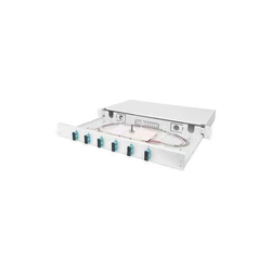 DIGITUS Fiber Optic Splice Box 1U populated 6x SC DX OM3 grey (DN-96320/3)