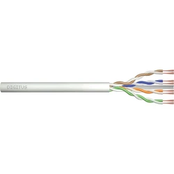 DIGITUS U/UTP Cat.6a (Gigabit) Ethernet Network Cable Unterminated 100m Grey DK-1613-A-P-1