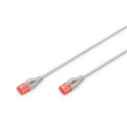 DIGITUS Patch καλώδιο Cat6 U/UTP Slim 2m γκρι