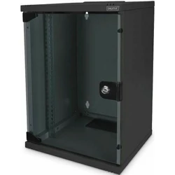 DIGITUS Wandgehäuse 254 mm (10") - Επιτοίχιο Rack 312x300 mm (ΠxΒ), Μαύρο, 9U, DN-10-09U-B