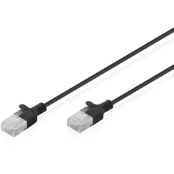 Digitus U/UTP Cat.6 (Gigabit) Καλώδιο Δικτύου Ethernet 0.5m Μαύρο