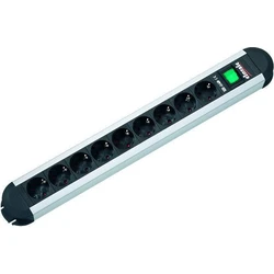 Bachmann Πολύπριζο 9 Θέσεων PRIMO με USB‑A και Καλώδιο 1.75m Ασημί (330.072)