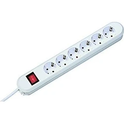 Bachmann Power Strip 6-Socket with Switch and 5m Cable