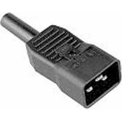Φις Ρεύματος Bachmann IEC320 C20 16A/250VAC Black