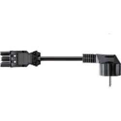 Bachmann Adapters Bachmann Schuko IEC C5 Cable 2m Black