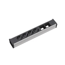 Bachmann CONI Large Πολύπριζο - 4x Schutzkontakt (Type F) + 2x USB-A, 2300W, καλώδιο 3,7 m