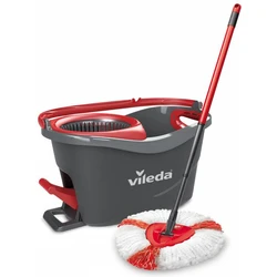 Vileda Easy Wring & Clean Turbo σετ σφουγγαρίσματος (μαύρο/κόκκινο)