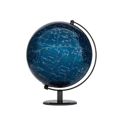 TROIKA Globus TERRA MILKY WAY BLUE – Φωτιζόμενη υδρόγειος σφαίρα Terra 25 cm με LED (Μπλε)