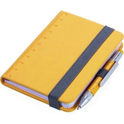 TROIKA Notizblock LILIPAD + LILIPUT TOOL PEN κίτρινο (A7, 128 σελίδες)