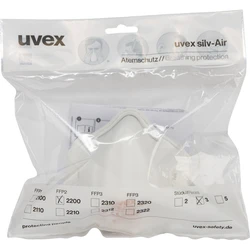 Μέσα προστασίας αναπνοής uvex silv-Air class.2200 FFP2 3x προδιαμορφωμένη μάσκα χωρίς βαλβίδα