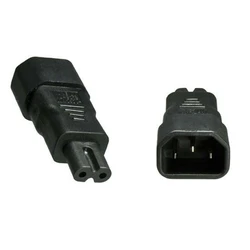 MicroConnect Metatropeis Adapteres IEC C14 IEC C7 Cable Black PE147AD