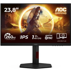 AOC 24G4ZR Gaming Οθόνη 23,8" Fast IPS 260Hz (OC) 1ms GtG 0,3ms MPRT HDR10 G-SYNC Compatible