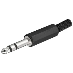 Oem Φίς Πλαστικό Stereo 6.35mm