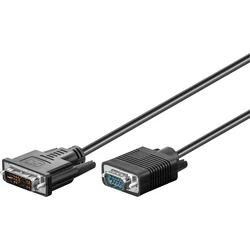 MicroConnect Adapter Cable DVI I male to VGA male 2m