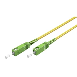 Goobay Καλώδιο Οπτικής Ίνας FTTH Singlemode OS2 0,5 m SC-APC → SC-APC Κίτρινο (LSZH)