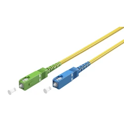 Goobay Καλώδιο Οπτικής Ίνας Singlemode OS2 SC-APC σε SC-UPC 20 m Κίτρινο (59664)