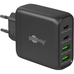 Goobay Φορτιστής Χωρίς Καλώδιο με 2 Θύρες USB-A και 2 Θύρες USB-C 68W Μαύρος (64817)