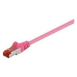 MicroConnect Network Cables Goobay S FTP Cat 6 Ethernet Network Cable 0.5m Pink 1pc 93433