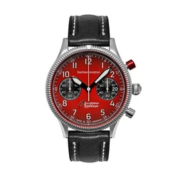 Bauhaus Ανδρικό Ρολόι 41mm Μπαταρίας με Μαύρο Δερμάτινο Λουράκι 25765