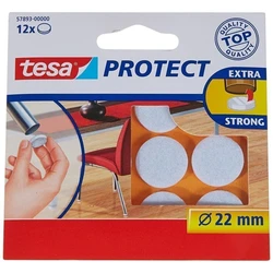 Tesa Protect Φιλτς προστατευτικά επίπλων στρογγυλά 22 mm λευκά - 12 τεμάχια