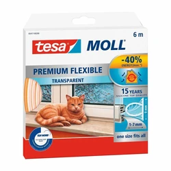 Tesa Ταινία στεγανοποίησης tesamoll Premium Flexible 6m Transparent